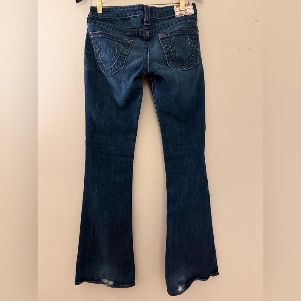 True Religion Dark Blue Flare Jeans RN#112790